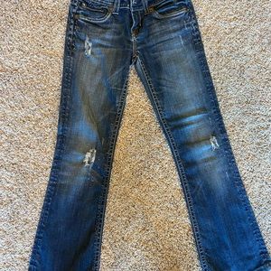 Mek bootcut distressed jeans